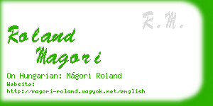 roland magori business card