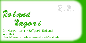 roland magori business card